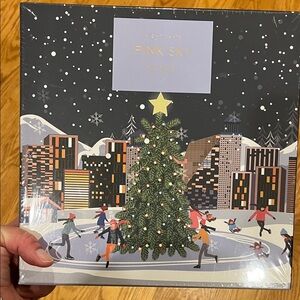 Pink Sky Night Skate Holiday Scene Puzzle